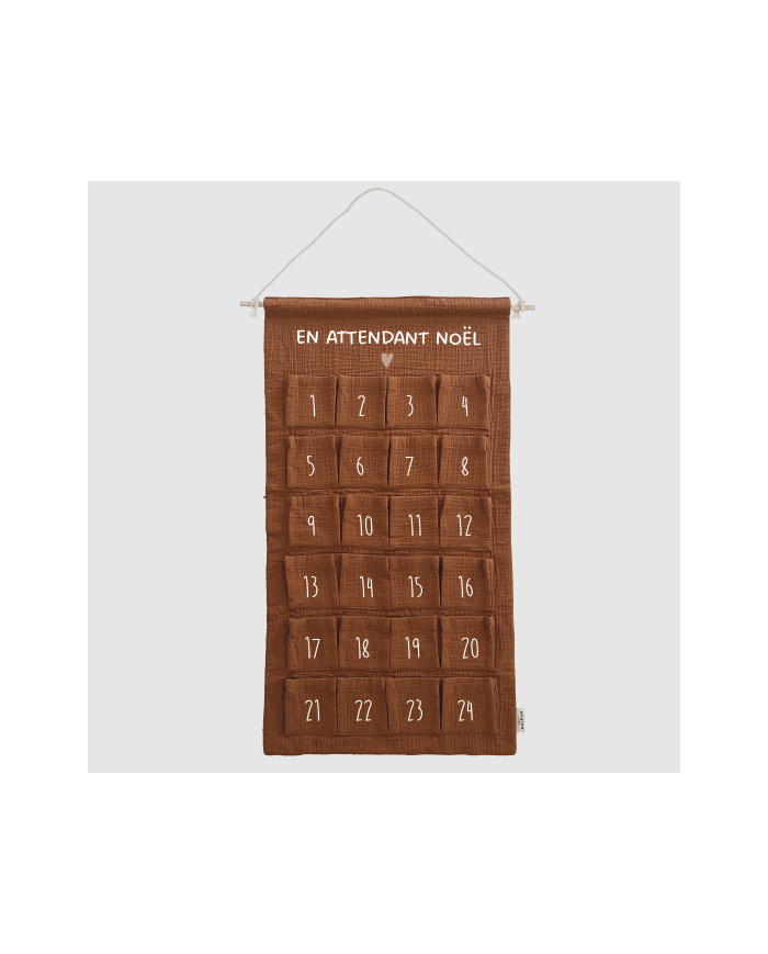 ATELIER WAGRAM - Calendrier de l’Avent en gaze de coton - Caramel