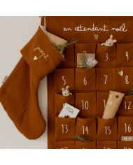 ATELIER WAGRAM - Calendrier de l’Avent en gaze de coton - Caramel