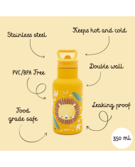 SASSI - Gourde en inox - Chompy le lion