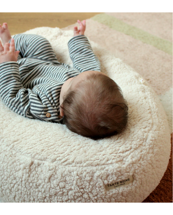 TANTE REINE - Housse 2 en 1 pour coussin d'allaitement - Sherpa