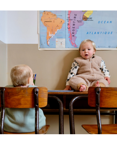 TANTE REINE - Gigoteuse à pieds - Teddy