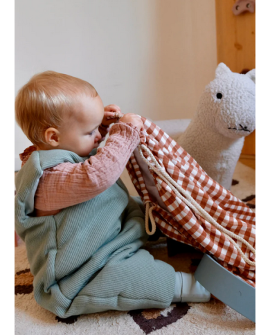 TANTE REINE - Gigoteuse à pieds - Vert Sauge