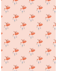 MINIKANE - Poussette Sweet deer avec volants MINIKANE - Poussette Sweet deer avec volants