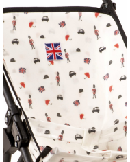 MINIKANE - Poussette poupée sur châssis noir - LONDON