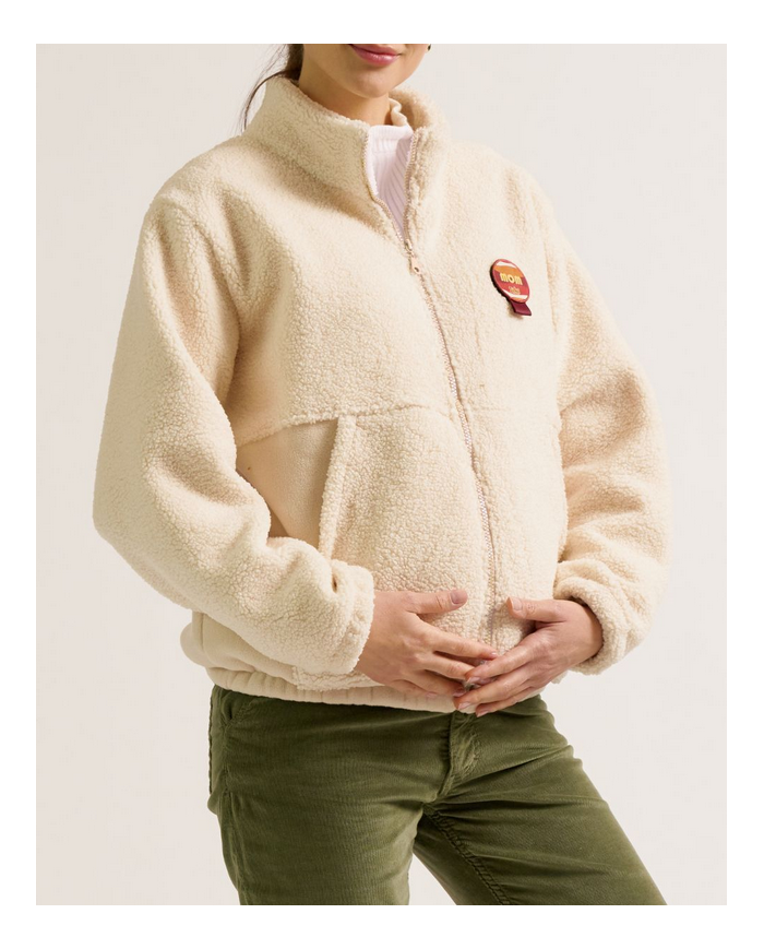 CACHE COEUR - Veste polaire mixte de grossesse et portage - SASHA