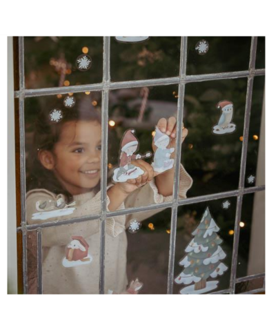 LITTLE DUTCH NOEL - Autocollants de fenêtre réutilisables Noël LITTLE DUTCH NOEL - Autocollants de fenêtre réutilisables Noël