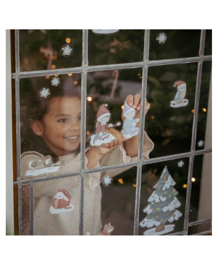 LITTLE DUTCH NOEL - Autocollants de fenêtre réutilisables Noël