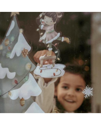 LITTLE DUTCH NOEL - Autocollants de fenêtre sapin LITTLE DUTCH NOEL - Autocollants de fenêtre sapin