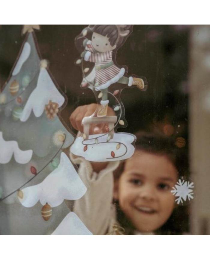 LITTLE DUTCH NOEL - Autocollants de fenêtre sapin