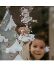 LITTLE DUTCH NOEL - Autocollants de fenêtre sapin