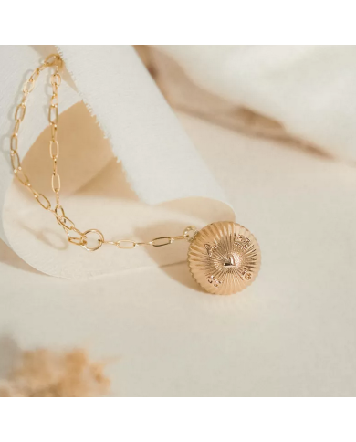 copy of Bola-JOY or jaune- cordon rose/crème