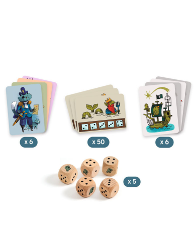 DJECO – Pirates’n’dice – Jeu de dés et de défis pour enfant DJECO – Pirates’n’dice – Jeu de dés et de défis pour enfant