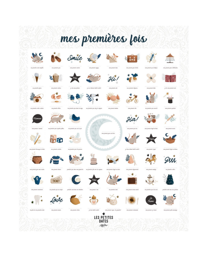 LES PETITES DATES - Affiche Mes premières fois - Souris Cobalt