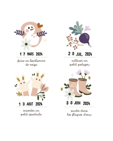 LES PETITES DATES - Affiche Mes premières fois - Nos jolis moments en famille