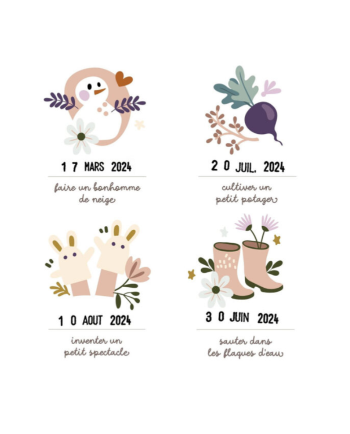 LES PETITES DATES - Affiche Mes premières fois - Nos jolis moments en famille