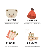 LES PETITES DATES - Affiche Mes premières fois - Ourson