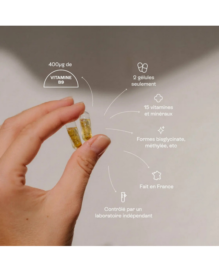 JOLLY MAMA - Multivitamines prénatal avec DHA - Baby Bump