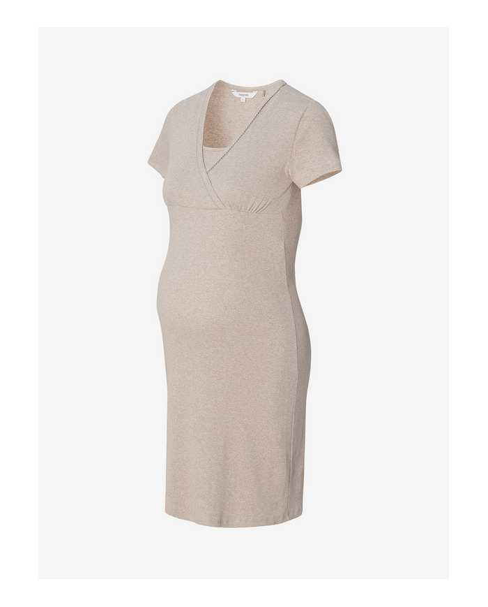 NOPPIES - Robe pyjama d'allaitement TAMI - Taupe
