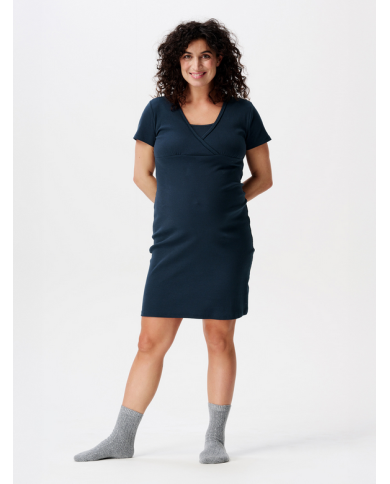 NOPPIES - Robe pyjama d'allaitement TAMI - Bleu nuit