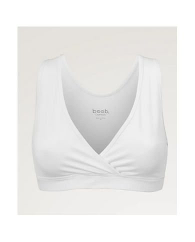 BOOB - Brassière de maternité et d’allaitement en coton biologique - Blanc