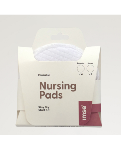 IMSE VISME - Starter kit coussinets d’allaitement lavables Stay Dry en coton bio