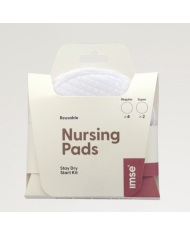 IMSE VISME - Coussinets d’allaitement lavables Stay Dry en coton bio