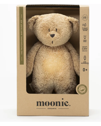 MOONIE - Veilleuse ourson apaisant bio