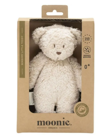 MOONIE - Petit ours sensoriel en coton bio