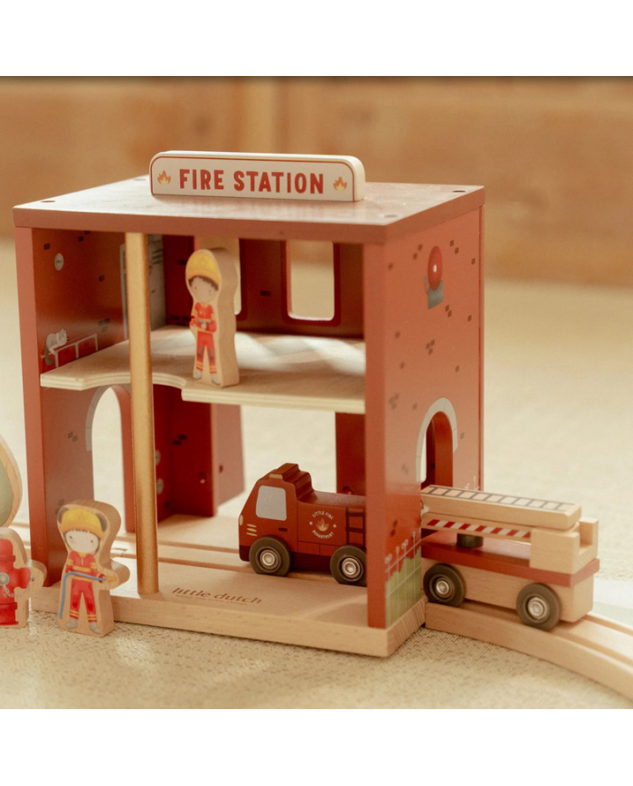 LITTLE DUTCH - Caserne de pompiers en bois