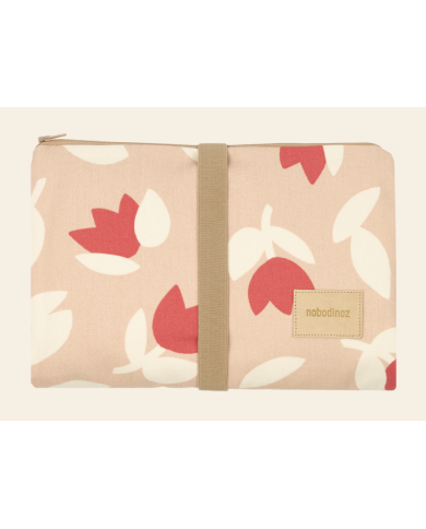 NOBODINOZ - Tapis à langer nomade imperméable en coton bio - Hyde Park