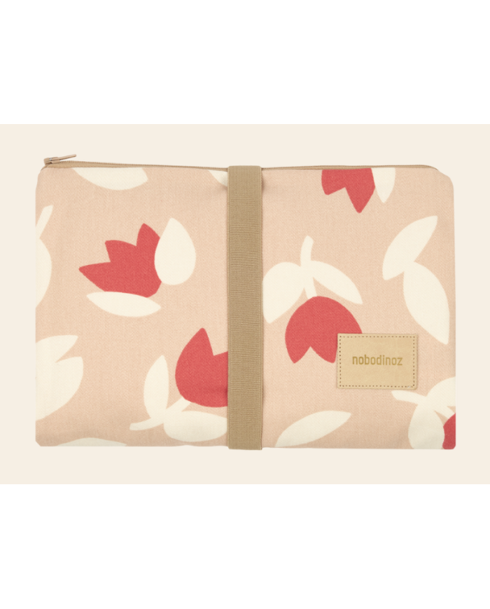NOBODINOZ - Tapis à langer nomade imperméable en coton bio - Hyde Park