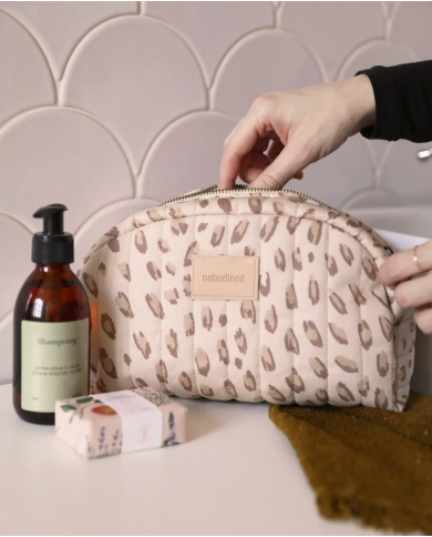 NOBODINOZ - Trousse de toilette imperméable en coton bio - Hyde Park