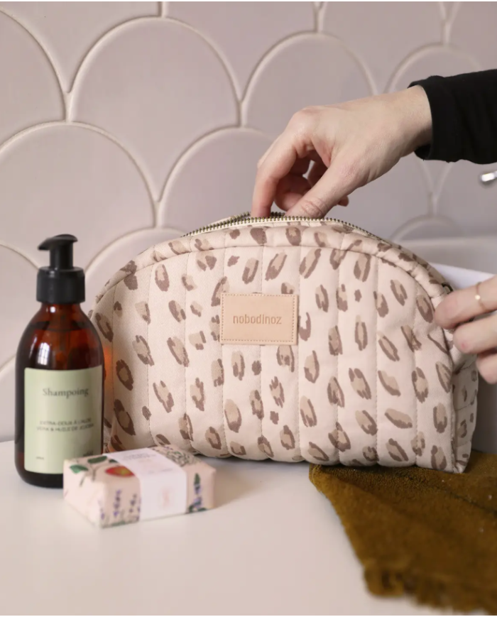 NOBODINOZ - Trousse de toilette imperméable en coton bio - Hyde Park