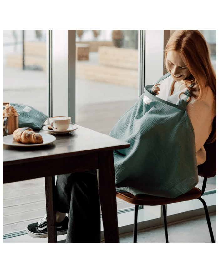 TISU - Cape d'allaitement - Green sage