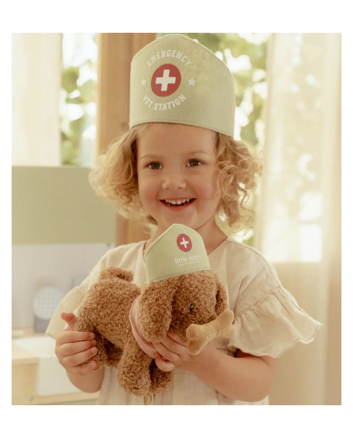 LITTLE DUTCH - Peluche dans son sac - Chat ou chien