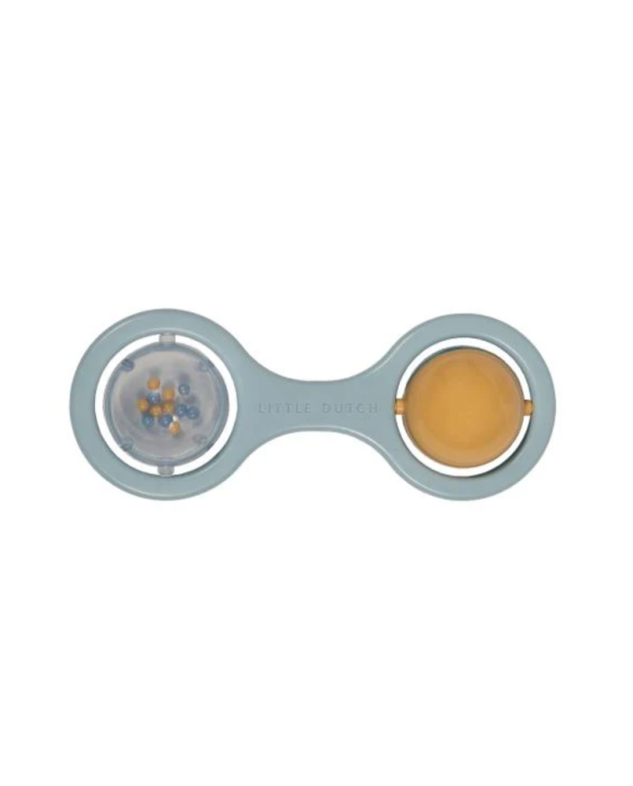 LITTLE DUTCH - Hochet sensoriel à billes couleurs pastel - Rose ou Bleu