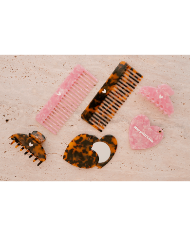 MON PETIT LEON - Peigne à cheveux - Rose ou Léopard