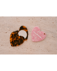 MON PETIT LEON - Miroir de poche en forme de coeur