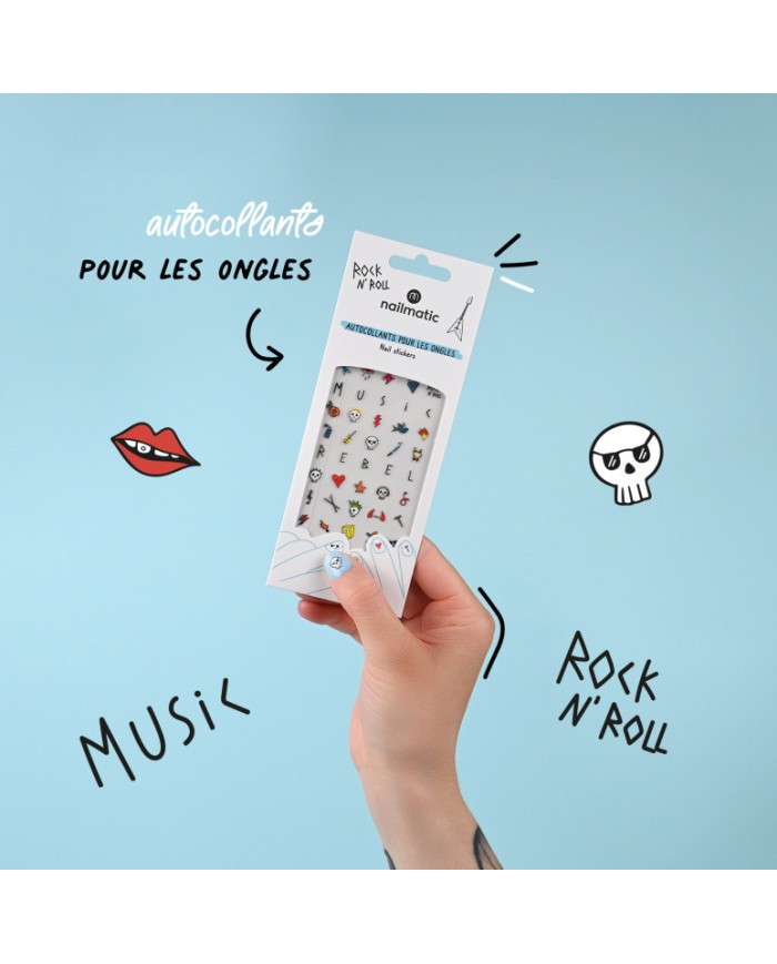 NAILMATIC - Gommettes pour ongles - ROCK'N ROLL