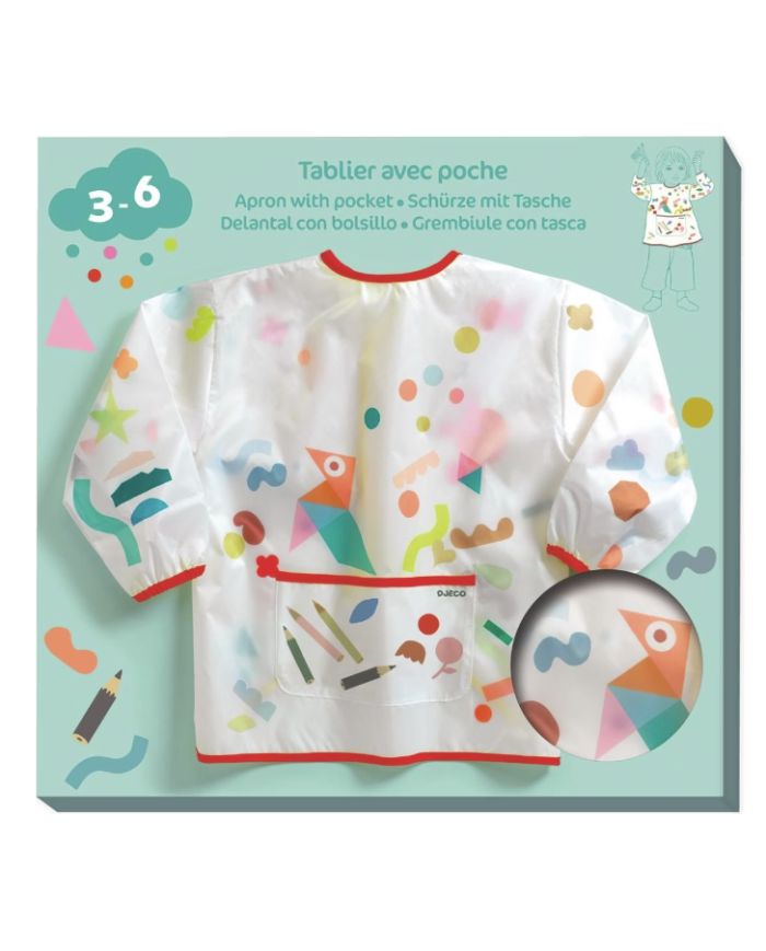DJECO - Tablier de peinture avec poche