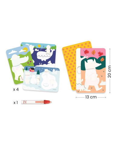 DJECO - Coloriages magiques - 4 saisons