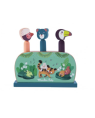 MOULIN ROTY - Pop-up en bois - Dans la jungle