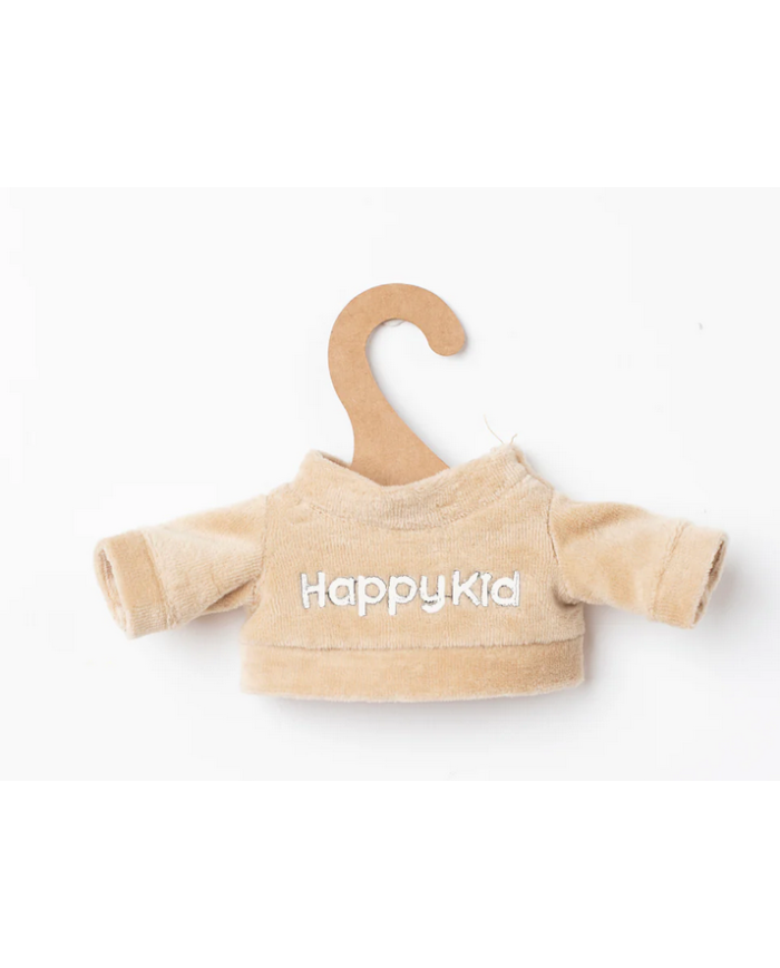 LES PETITES CHOSES - Sweat Happy Kid noisette pour peluche - Le Club Canaille