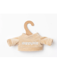 LES PETITES CHOSES - Sweat Happy Kid noisette pour peluche - Le Club Canaille