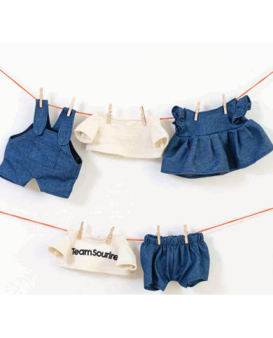 LES PETITES CHOSES - Robe en denim pour peluche - Le Club Canaille