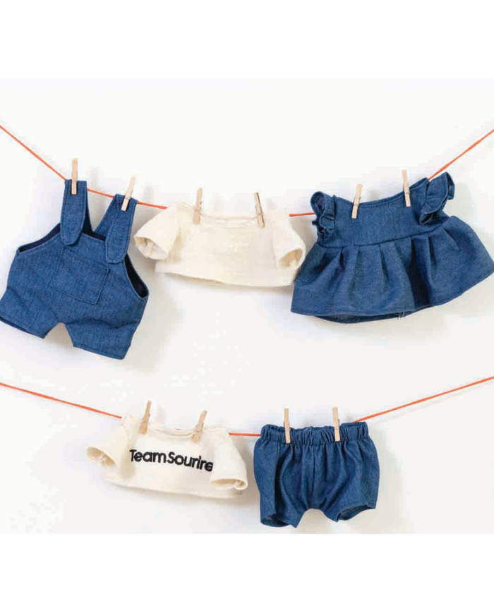 LES PETITES CHOSES - Robe en denim pour peluche - Le Club Canaille