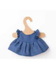 LES PETITES CHOSES - Salopette en velours côtelé rouge pour peluche - Le Club Canaille