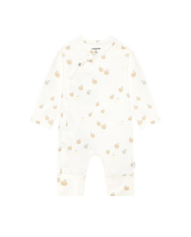 NOPPIES - Grenouillère bébé unisexe manches longues imprimé pommes en coton