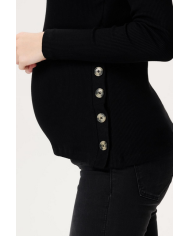NOPPIES - Pull grossesse et allaitement - AARHUS - Noir