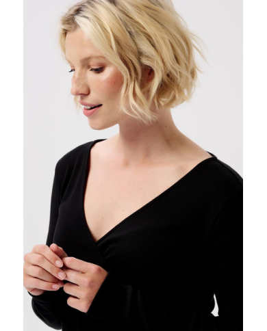 NOPPIES - Pull grossesse et allaitement - SARA - Noir